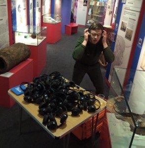 James from Roundhouse Radio with sound installation